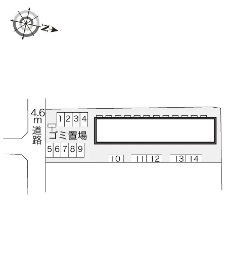 ★手数料０円★高砂市中島２丁目　月極駐車場（LP）